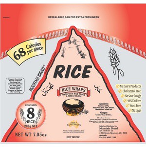 Mountain breads rice wraps
