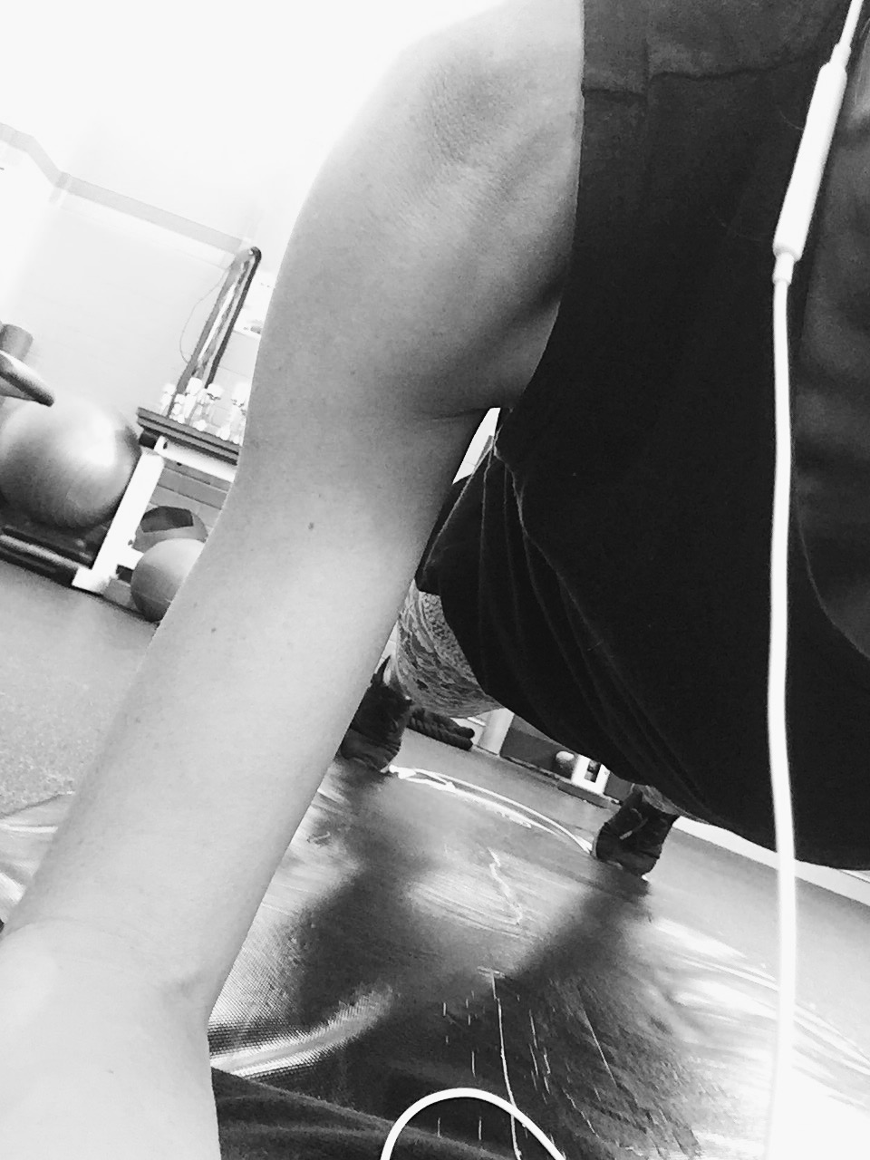 Planks at the gym